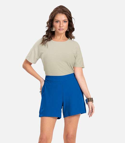 Image_Shorts Feminino Com Bolso Endless Azul