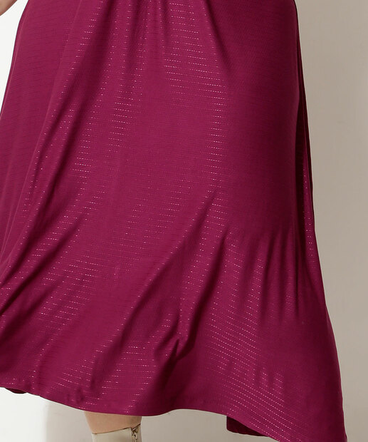 Vestido Plus Size Feminino Midi Amarração Marisa