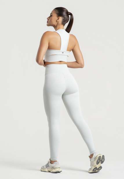 Top Decote V Costas Assimétricas Cinza Wemood