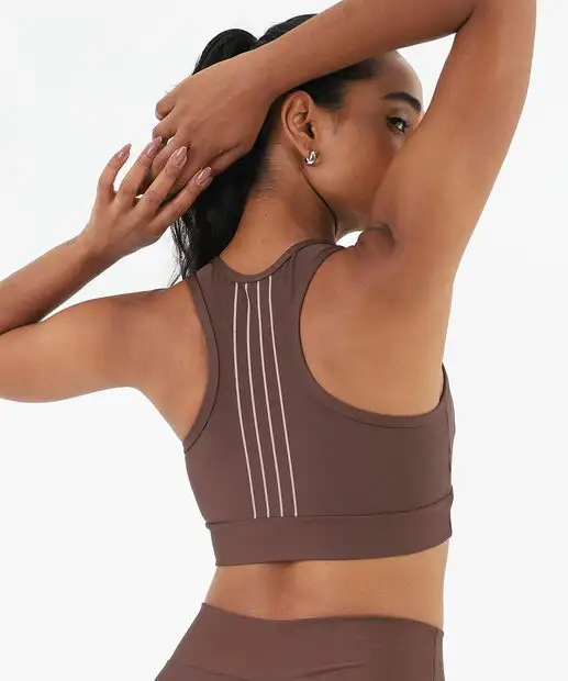 Top Fitness Nadador Listras Marisa Marrom