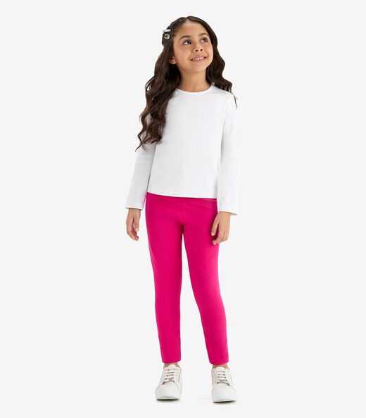 Blusa Manga Longa Infantil Feminina Rovitex Kids Branco