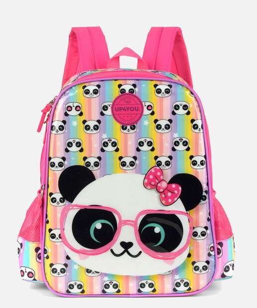 Mochila Infantil Escolar Estampa Panda Up4You 