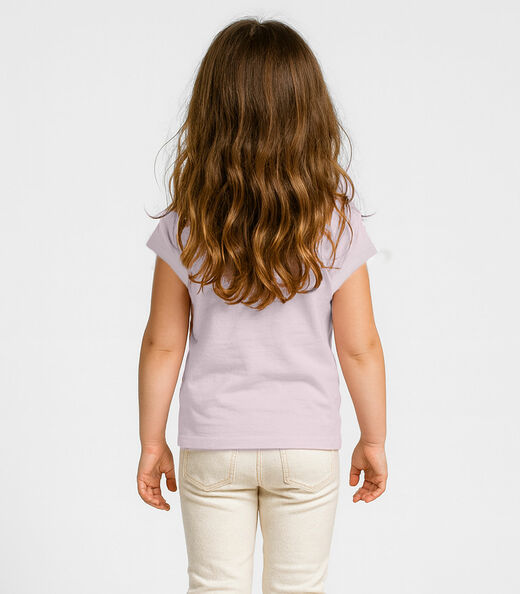 Blusa Infantil Menina Infinita Cor Rosa