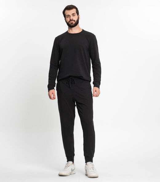 Calça De Molecotton Masculina Kohmar Preto