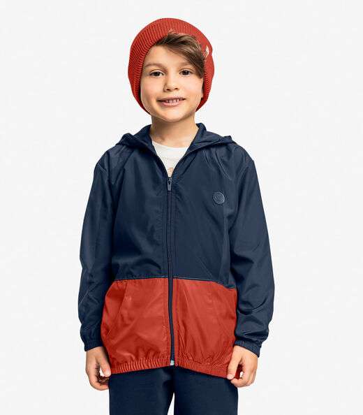 Jaqueta Infantil Masculina Com Capuz Trick Nick Azul