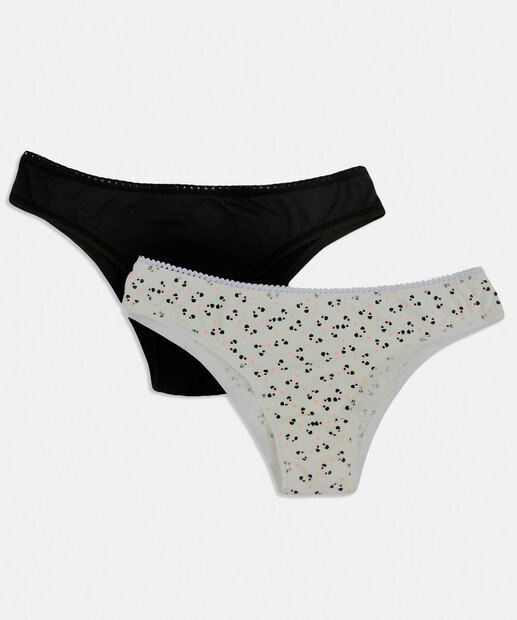 Kit 2 Calcinhas Feminina Biquíni Marisa