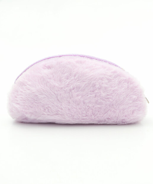 Necessaire Feminina Pelúcia Unicórnio Roxo