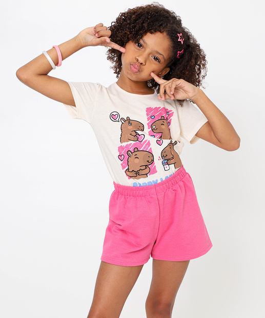 Image_Conjunto Infantil Estampa Capivara Marisa Tam 4 a 10 Off White