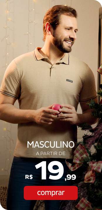 Masculino a partir de R$19,99