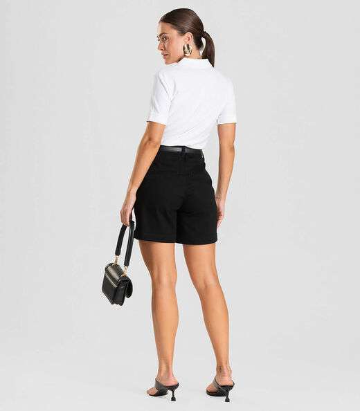 Polo Feminina Piquet Básica Dianna Branco