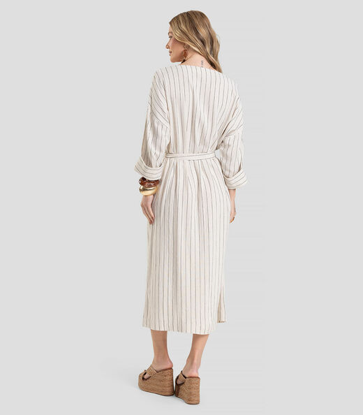 Vestido Feminino Chemise Dianna Bege