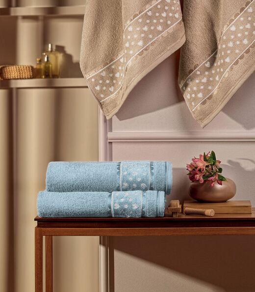 Toalha De Rosto Charme Appel Azul