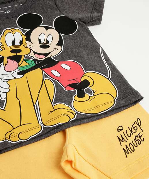 Conjunto Infantil Turma Mickey Disney Tam 1 a 3