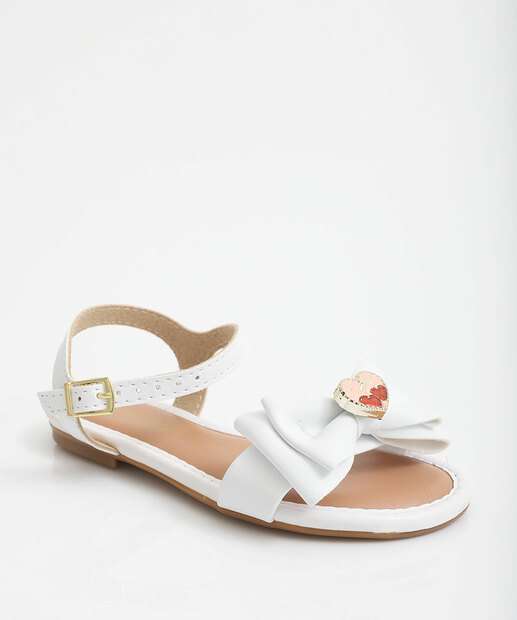 Image_Sandália Infantil Laço Molekinha Branco 