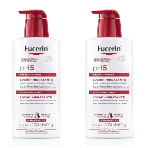 Image_Kit com 2 Unidades de Eucerin Loção Hidratante Ph5 Pele Sensível e Seca 400Ml