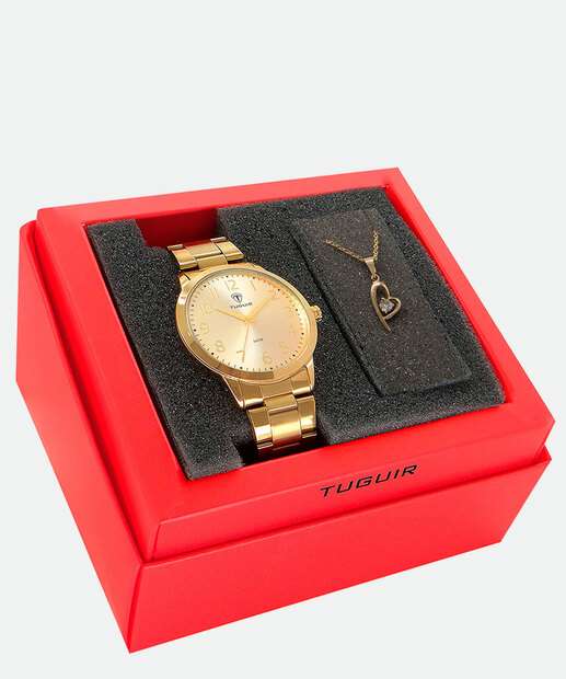Kit Relógio Feminino Tuguir TG35001