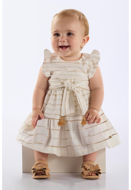 Image_Vestido e Faixa para Bebê em Algodão Up Baby