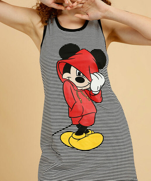 Camisola Feminina Estampa Mickey Sem Manga Disney