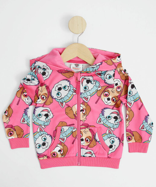 Casaco Infantil Moletom Flanelado Patrulha Canina Nickelodeon Tam 1 a 4