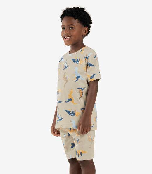Pijama Infantil Masculino Meia Malha Rovi Kids Bege