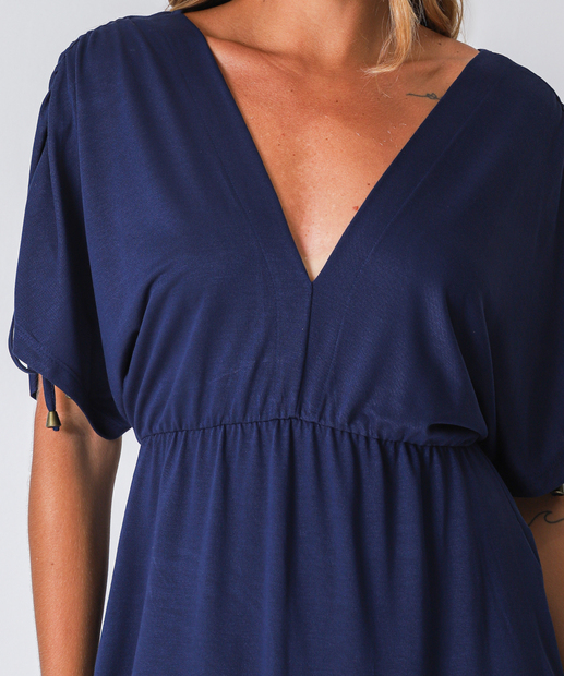 Vestido Midi Feminino Cachecour Marisa Azul