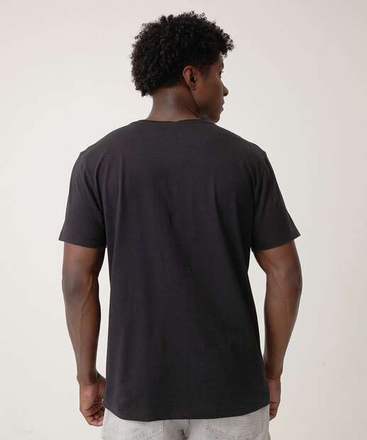 Camiseta Masculina Estampa Carro Marisa Preto