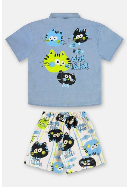 Conjunto Menino Camisa e Bermuda Três e Já