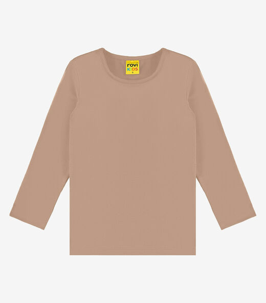 Image_Camiseta Menina Manga Longa Térmica Rovi Kids Marrom