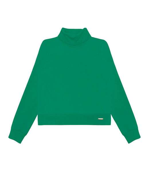 Blusão Feminino Em Moletom Rovitex Verde