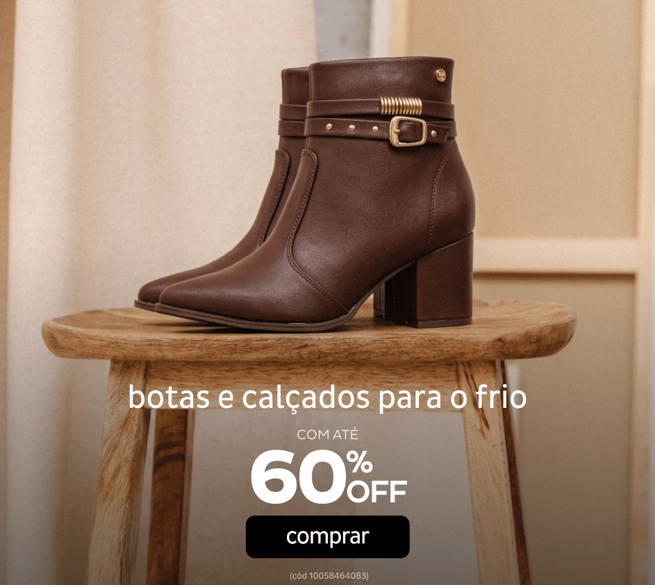 Botas e Calçados para o Frio até 60% OFF
