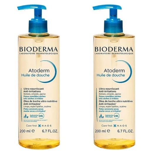 Image_Kit com 2 Unidades de Bioderma Atoderm Óleo De Banho 200ml
