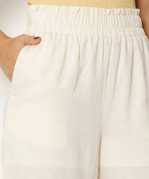 Calça Pantalona Feminina Cintura Alta Marisa