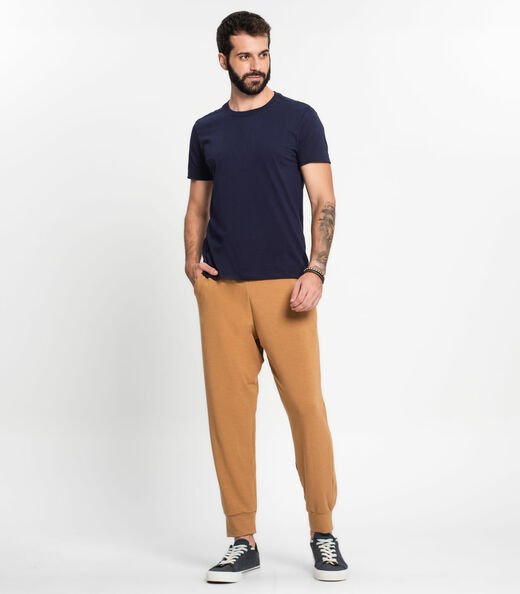 Camiseta Meia Malha Básica Masculina Kohmar Azul