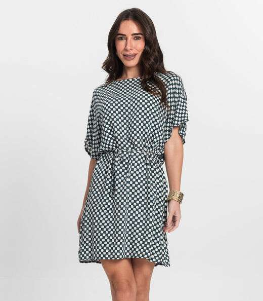 Image_Vestido Feminino Estampado Infinita Cor Verde