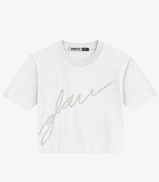 Image_T- Shirt Juvenil Manga Curta em Meia Malha Minty Branco