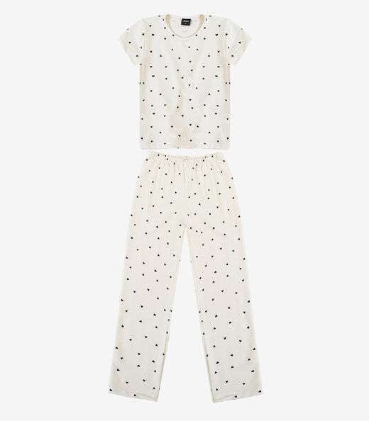 Pijama Feminino Infantil Select Bege