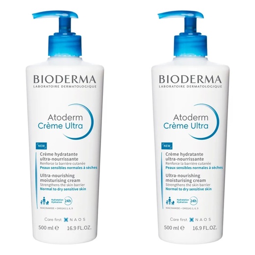 Image_Kit com 2 Unidades de Hidratante Facial Bioderma Atoderm Crème Ultra 500ml