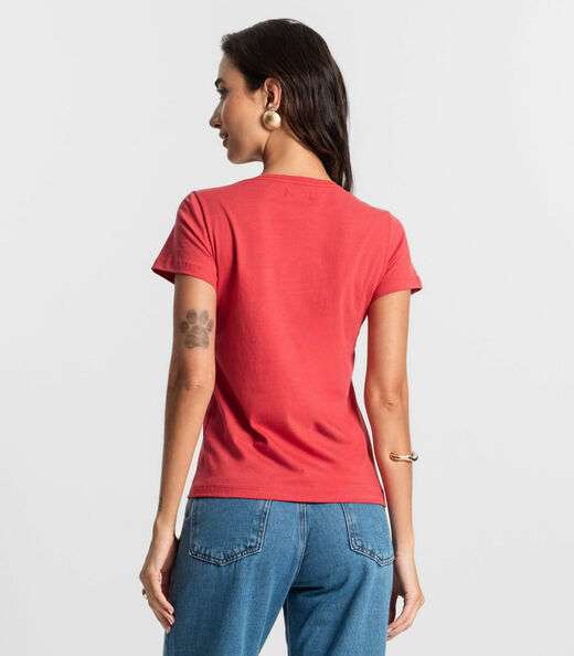 Blusa Feminina Meia Malha 30 Básica KO Vermelho