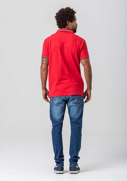 Camiseta Polo Rock e Soda Masculina