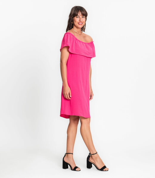 Vestido Ciganinha Em Air Flow Rovitex Rosa
