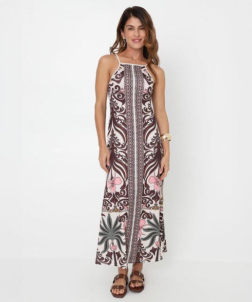 Image_Vestido Longo Feminino Halter Neck Marisa Bege