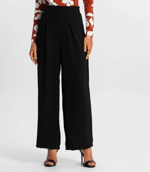 Calça Reta Feminina Rovitex Preto