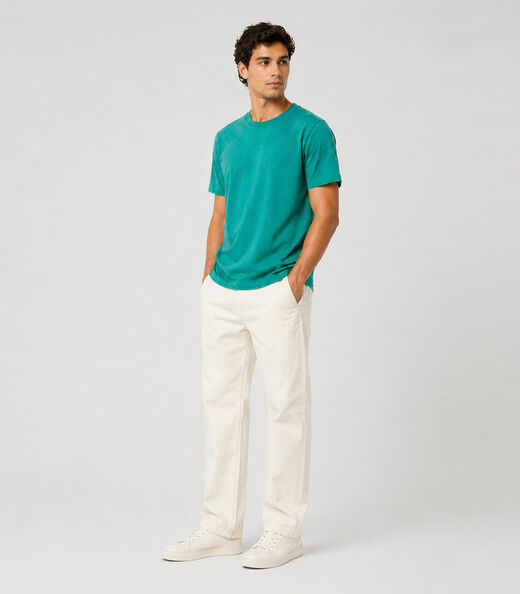 Camiseta Masculina Manga Curta Básica Select Verde