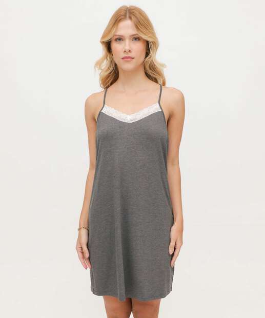 Camisola Estampa Mescla Alças Finas Marisa