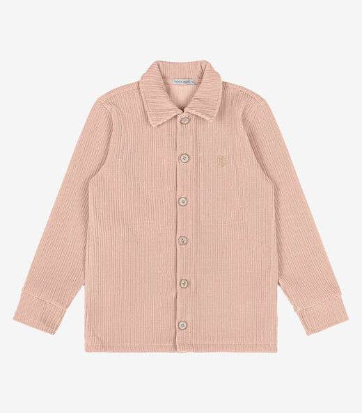 Camisa Infantil Manga Longa Trick Nick Rosa