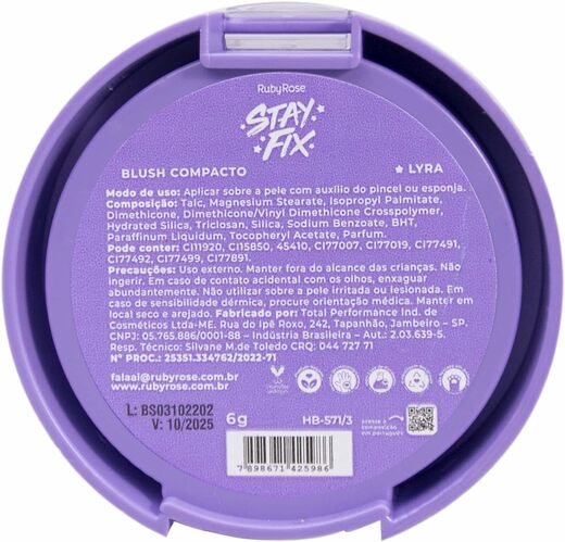 Blush Compacto Stay Fix Hb5713 Lyra Rubyrose