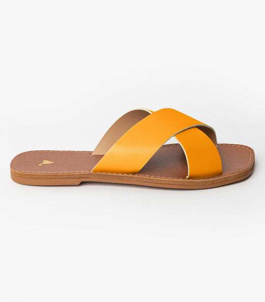 Image_Sandália Rasteirinha Com Tiras Largas Select Marrom