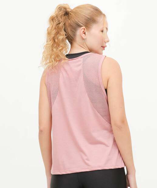 Blusa Regata Feminina Fitness Tela Marisa