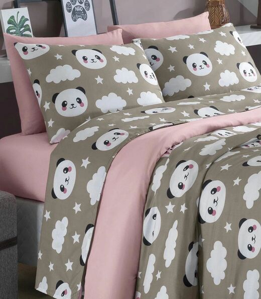 Jogo De Cama King 4 Peças Lar E Lazer Cinza