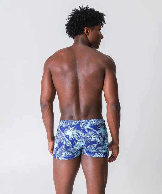 Sunga Masculina Estampada Marisa Azul